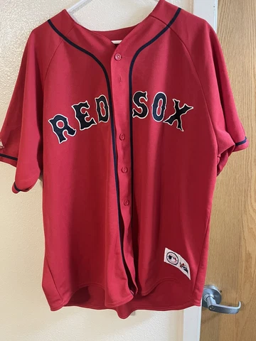 Vintage Boston Red Sox Majestic Nomar Garciaparra Jersey #5 Mens Size XL Cover