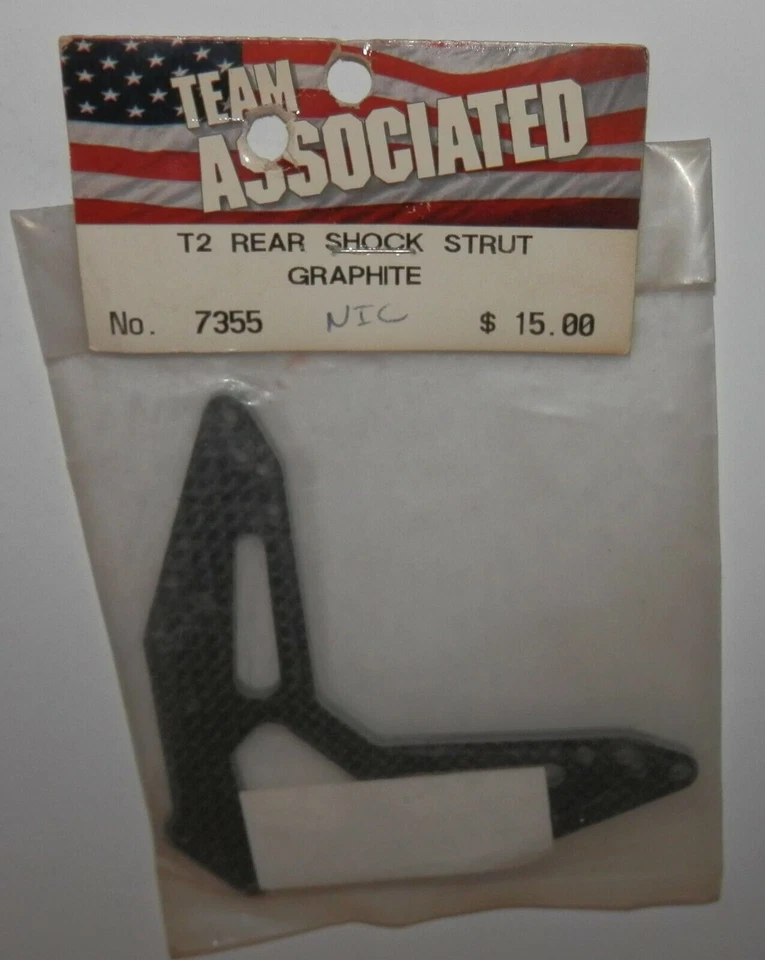 Team Associated T2 Rear Shock Strut Graphite #7355 NIP - Image 1 of 1