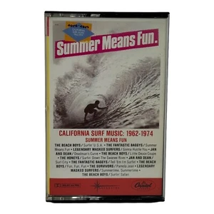 Various: Summer Means Fun (Cassette, Capitol) California Surf Music 1962-1974 - Picture 1 of 4