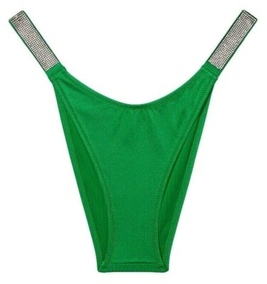 Biquíni Victoria's Secret Swim alça brilho strass brasileiro verde novo com etiquetas - Imagem 1 de 4