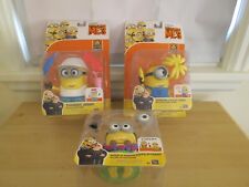 Lot of 3 Despicable Me 3 Deluxe Action Figures - Carl, Jerry, Dave/Stuart