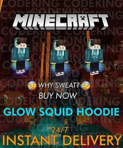 Minecraft Java & Bedrock Edition - Glow Squid Hoodie Xbox/PC/ALLE PLATTFORMEN - Bild 1 von 1