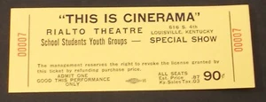 Boleto de teatro vintage de Rialto en el teatro Louisville KY - Imagen 1 de 2