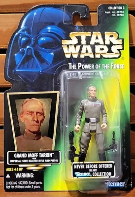Figura de acción Grand Moff Tarkin Hasbro Star Wars Power Of The Force 1996 sellada Foto 1 de 3