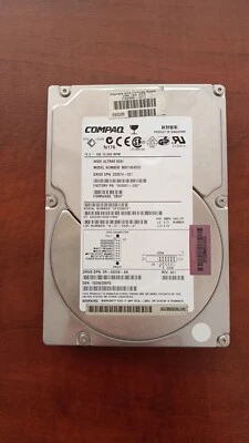 Hard disk Compaq 18.2GB WIDE ULTRA3 SCSI 10000 RPM 3,5" BD01864552 232574-001 HP - Immagine 1 di 2