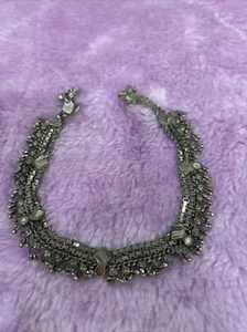 vintage anklet antique ethnic tribal old anklet feet bracelet ankle chain Rare - Picture 1 of 12