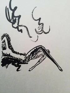 Kees van Dongen, Lithograph, "In the Clouds", One of Two on Imperial Japon, 1925 - Picture 1 of 6