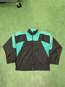 Vintage 90s Umbro Windbreaker Jacket Tracksuit Men Size Medium Teal Black MARKED - Bild 1 von 15