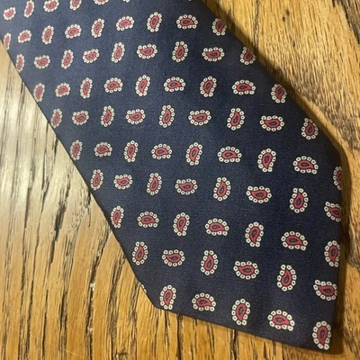 Corbata vintage usada en excelente estado Gant seda foulard cachemira para hombre hecha en EE. UU. Foto 1 de 4