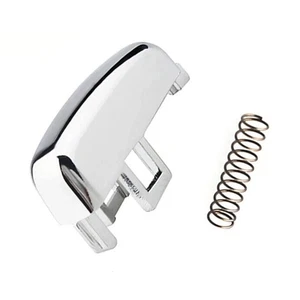 Replacement Lever Button 1372684936 Aluminum Chrome Car Handbrake Repair - Picture 1 of 7