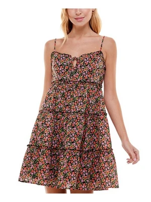 Vestido curto de boneca bebê B DARLIN feminino preto alça espaguete 1\2 - Imagem 1 de 3