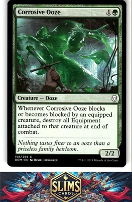 Magic the Gathering MTG Dominaria Corrosive Ooze #158 Buy 2 Get 1 - Image 1 of 2