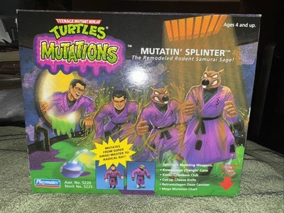 Figura de acción Mutatin' Splinter TMNT Mutations 1992 Playmates NUEVO SELLADO TORTUGAS Foto 1 de 4
