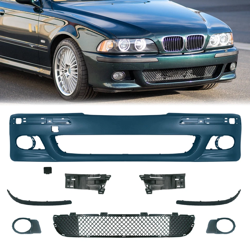 Kit de cubierta de parachoques delantero Fit 1996-2003 BMW E39 serie 5 estilo M5 Foto 1 de 4