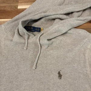 Polo Ralph Lauren hellbraun Waffel Strick Thermo Hoodie Freizeit Sweatshirt Herren XL - Bild 1 von 9