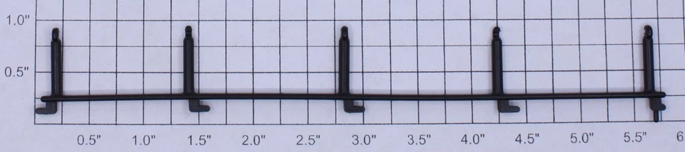 Lionel 8030-25 Right Hand Plastic Hand Rail (10) - Image 1 of 1