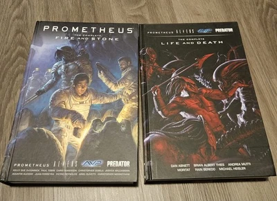 ALIENS PREDATOR PROMETHEUS - FIRE AND STONE / LIFE AND DEATH HC - OOP - RARE! - Image 1 of 4