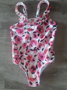 Kate Spade New York Todd Rose Ruffle Rosebud Swimsuit Girls Size 5Y - Picture 1 of 2