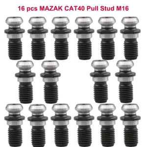 16er Pack CAT40 45 Grad Zugbolzen für Mazak Werkzeughalter mit Kühlloch - Bild 1 von 10
