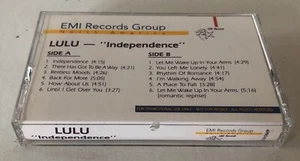 Lulu - Independence RARE Promo Advance Cassette '93 - Bild 1 von 1