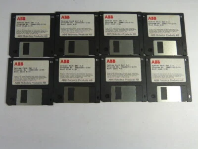 ABB Robotics 3HAB2390-2/06 S4c 3.0 System Packs-8 Disks USED - Image 1 of 3