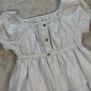 Tommy Bahama Girls Dress Striped Metallic Button Front Casual Kids Size 5T - Picture 1 of 8