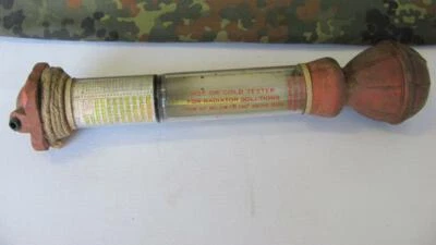 1940s VINTAGE USA HOT / COLD ANTIFREEZE TESTER FOR RADIATOR SOLUTIONS RARE - Image 1 of 4