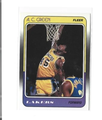 1988-89 Fleer #66 A.C. Green NMMT - Image 1 of 2