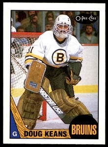 1987-88 O-Pee-Chee Doug Keans #147 Boston Bruins