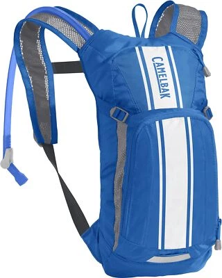 Como nuevo_CamelBak Mini M.U.L.E. Mochila de hidratación para niños para senderismo an_lapislázuli Foto 1 de 3