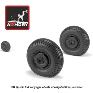 Armory Models AR AW32015 Scale 1/32 Iljushin IL2 Bark early wheels w/weighted - Picture 1 of 10