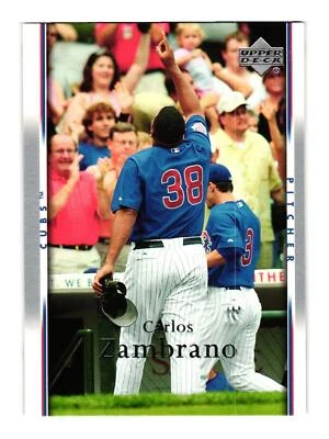 Upper Deck #599 Carlos Zambrano Chicago Cubs 2007 Foto 1 de 2
