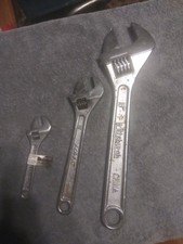 3 Piece Adjustable Wrench Set 6" 10" 15" 