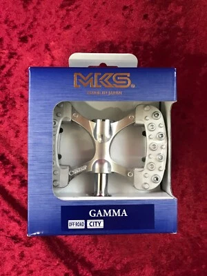 Juego Pedal Mikasima (MKS) GAMMA Plateado Izquierdo y Derecho Aluminio 450g ‎112116 Foto 1 de 4