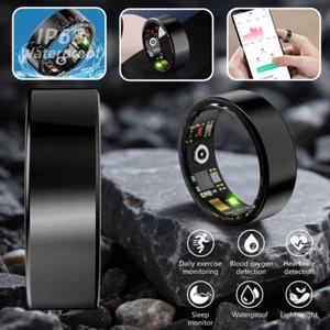 Health Smart Ring Sleep Monitoring Heart Rate Blood Oxygen Monitor Sport Mode - Picture 1 of 20