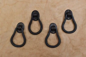 vintage cast iron door knocker gate handle door pull drop handle Hardware 4 pcs - Picture 1 of 5