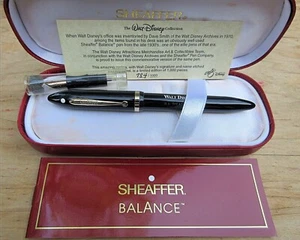 New Sheaffer Balance II Walt Disney LE 784/1000 Ftn Pen - MEDIUM + BROAD 14k Nib - Picture 1 of 12