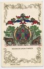 Berwick Upon Tweed Coat Of Arms Vintage Heraldic Series Postcard H17