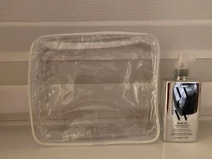 2 x Clear Toiletry Cosmetic Transparent Travel Bag MEDIUM 24x20x5cm - Picture 1 of 2