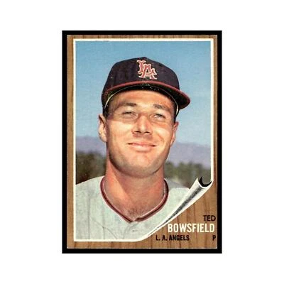 Ted Bowsfield 1962 Topps #369 Los Angeles Angels Baseball Card VG - Image 1 of 3
