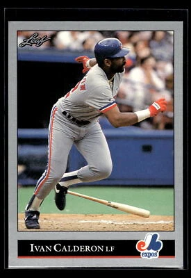1992 Leaf Baseball #283 Ivan Calderon Montreal Expos Pack Fresh Mint+ - Image 1 of 2