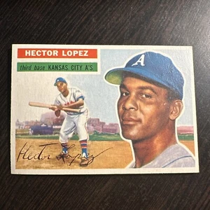 1956 TOPPS #16 HECTOR LOPEZ RC WB ATHLETICS VG-EX *Hot Corner Vintage* - Picture 1 of 3