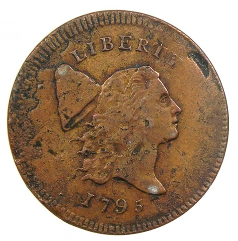1795 Liberty Cap Flowing Hair Half Cent 1/2C - Certified ANACS XF40 Details (EF) Cover