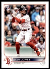 Jack Lopez 2022 Topps Series 2 Two  Rookie Card RC #418 Boston Red Sox
