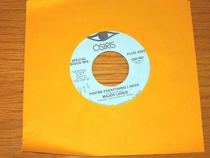 NORTHERN / DISCO SOUL 45 RPM - MAJOR LANCE - OSIRIS 001 - "YOU'RE EVERYTHING..." - Bild 1 von 2