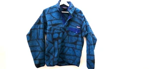 VTG Patagonia Synchilla Snap-T Pullover Mens Aztec Tribal Blue - S - Picture 1 of 3