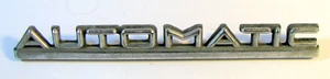 Emblem Schriftzug Automatic 185 mm 2 Zapfen metall verchromt  / original - Bild 1 von 3