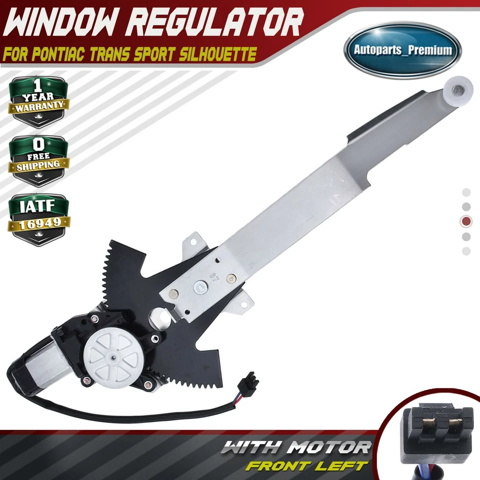 Power Window Regulator with Motor for Pontiac Trans Sport Silhouette Front Left - Image 1 of 4