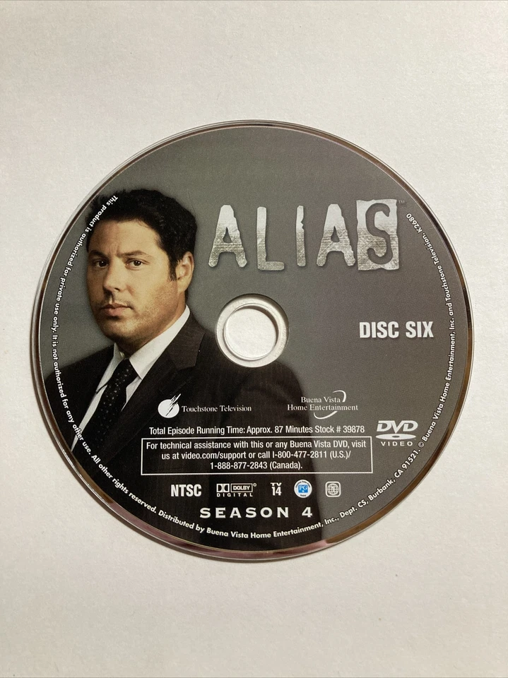 Alias Season 4 Disc 6 Replacement DVD - Image 1 of 1