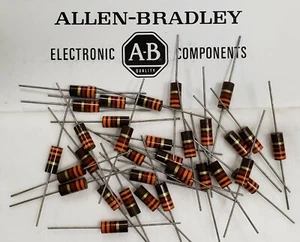 Allen Bradley & Ohmite - Carbon Composite RESISTORS - 1 Watt & 2 Watt - NOB - Picture 1 of 56